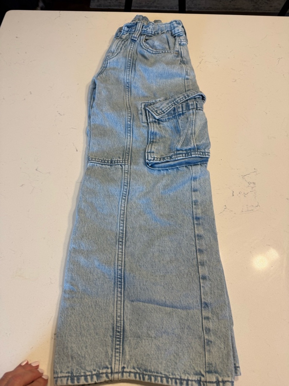 Old Navy Light Blue Baggy Cargo Denim Jeans